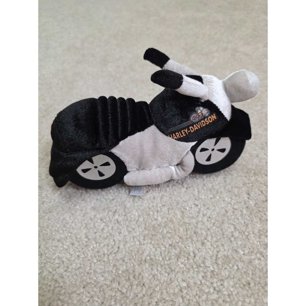 Harley-Davidson Plush Motorcycle 2007 Official Licensed Product Black White 8.5"